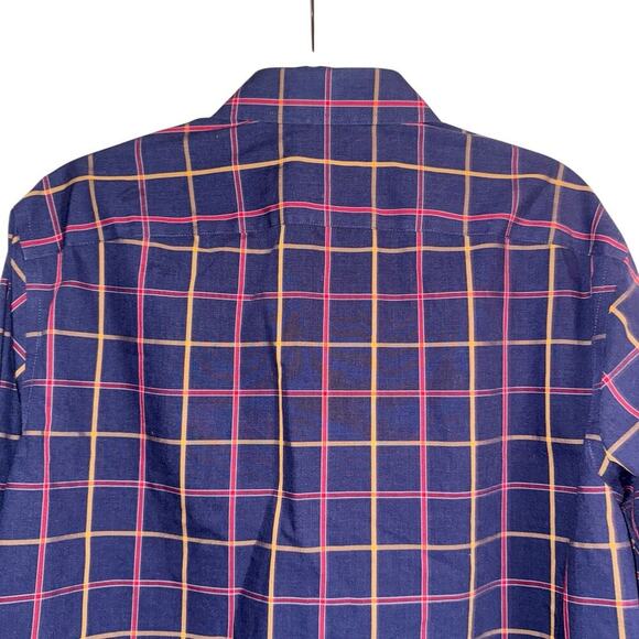 UNTUCKit Sz L Wrinkle Free Georgio‎ Shirt Button Down Check Casual Office Preppy - Picture 12 of 13